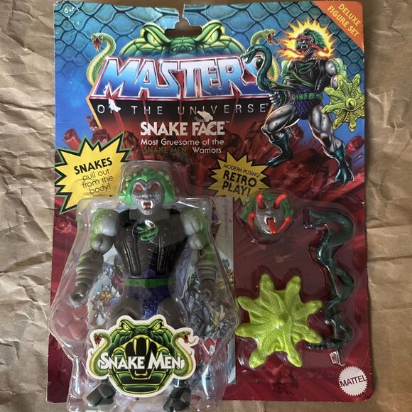 NWT Masters of The Universe Snake Face Deluxe Figure New Sealed - Picture 1 of 4